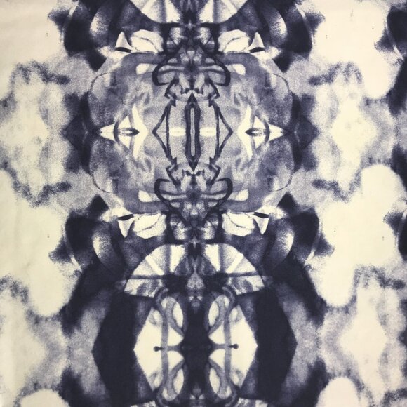 Lululemon Cool Racerback Tank Top CRB White Blue Tie Dye Size Women's Medium - Picture 4 of 9